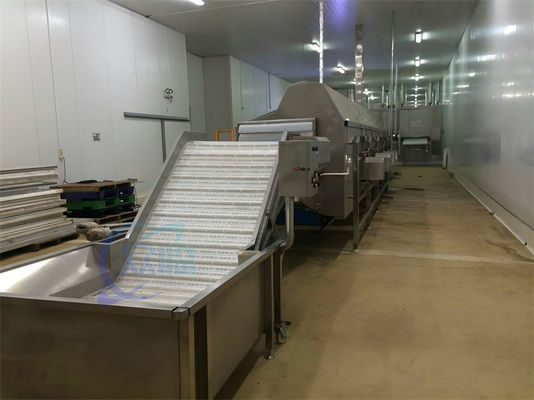 Buen precio Camarón cocido Agua de refrigeración Elevador Hielo Circulación de agua de refrigeración Máquina de limpieza a baja temperatura en línea