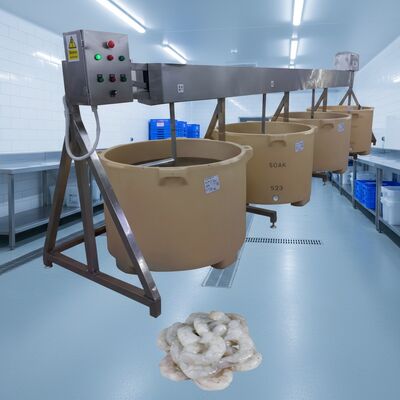 Buen precio Zolim-máquina de remojo de mariscos, agitador Industrial de 1,1 kW, licuadora automática estable de acero inoxidable, mezclador de mariscos, máquina de mariscos en línea