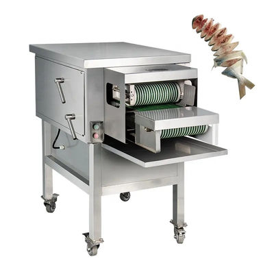 Buen precio Máquina de corte de pescado congelado estable de acero inoxidable resistente al desgaste en línea