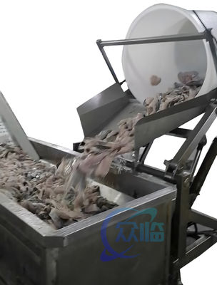 Unidad de procesamiento de pescado de 2,2 kW, equipo industrial de procesamiento de salmón.