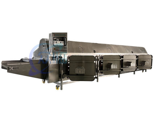Buen precio Máquina de cocción a vapor de camarón estable de 1000 kg, línea de cocción de camarón multifunción en línea