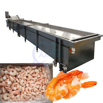 Buen precio Máquina de procesamiento de camarón industrial 2280W Práctico para refrigeración de mariscos en línea