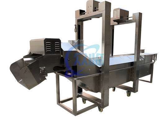 Buen precio Máquina de cocción de camarón de 500-600KG/H estable con pantalla táctil PLC en línea