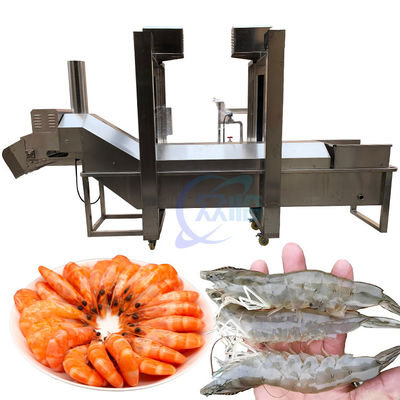 Máquina de cocción de camarón industrial Durable 3.7KW para procesamiento