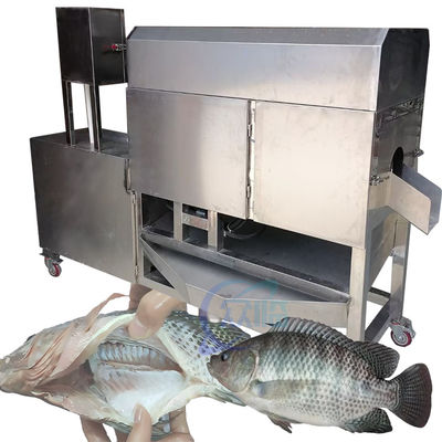 Comerciante de tilapia de pescado Viscera remover máquina de evacuación estable anti-erosión