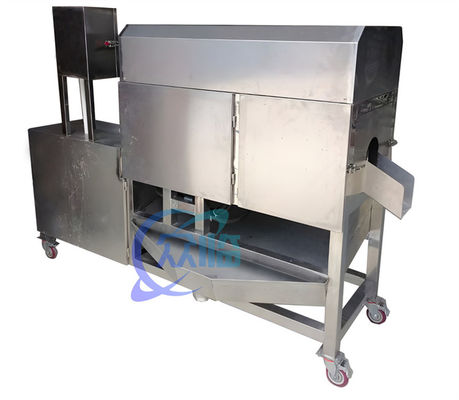 380V 50Hz máquina automática de filete de pescado, máquina práctica de limpieza de viscera de pescado