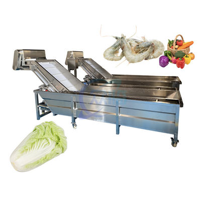 Buen precio Máquina de limpieza de pescado de velocidad estable, lavadora automática de verduras resistente al desgaste en línea