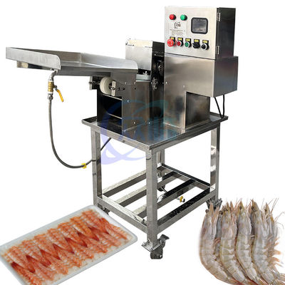 Buen precio Sushi y camarón máquina de abertura de vientre de mariscos y camarón procesamiento máquina de abertura de vientre de camarón cocido cortar la espalda ma en línea