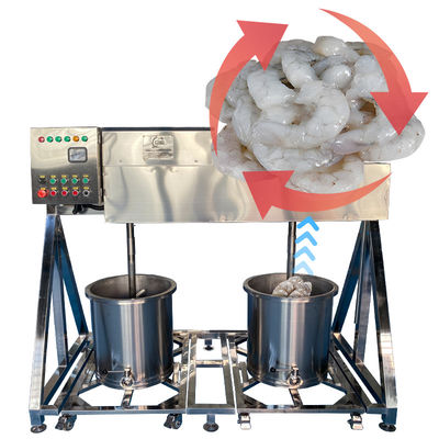 Mezclador automático de impregnación de la mezcladora de tambor del aislamiento del mezclador de la inmersión de la máquina de proceso del camarón de la licuadora del camarón