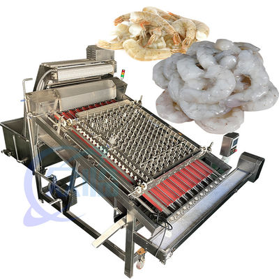 Camarón fresco de la eficacia que pela a Shell Removing Processing Machine, policías pequeños del camarón