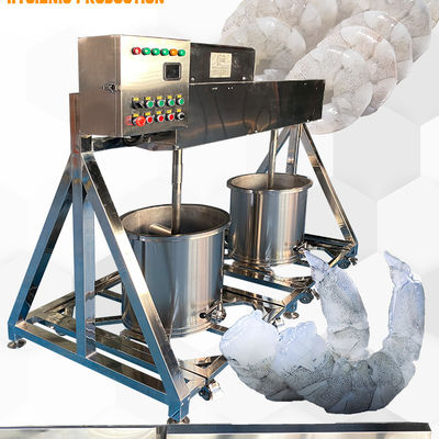 Ingredientes para el procesamiento de camarones Mezclador de limpieza de camarones Mezclador