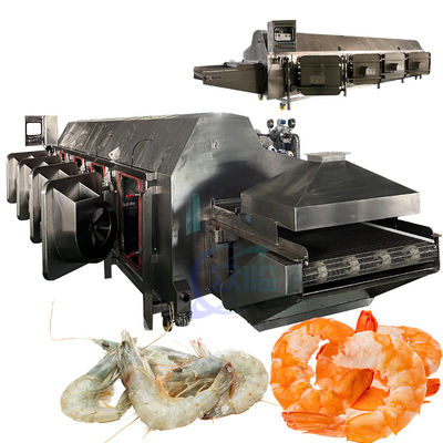 Buen precio Máquina de blanqueo con cinta transportadora de túnel para el procesamiento de camarones de mar en línea