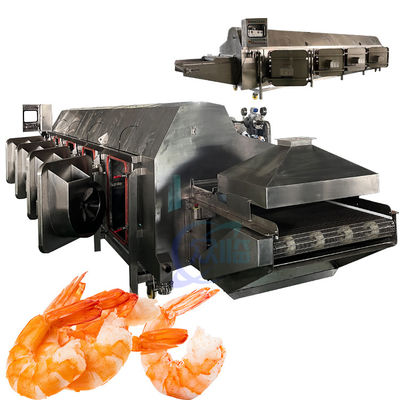 Buen precio máquina de cocción multitudinaria de camarón de sushi máquina de camarón de vapor máquina de cocción de camarón de sushi línea de producción en línea