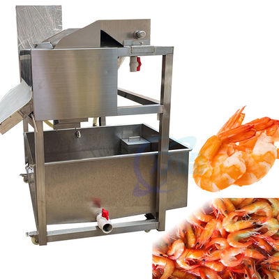 Buen precio Máquina de limpieza de camarones Máquina de depilación de camarones Máquina automática de separación de basura de camarones en línea