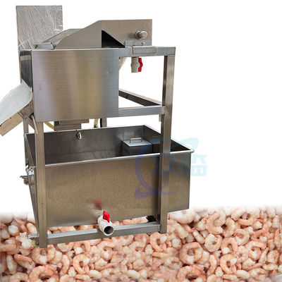 Equipo de limpieza de cabello de camarón de acero inoxidable Máquina de limpieza y eliminación de basura de camarón