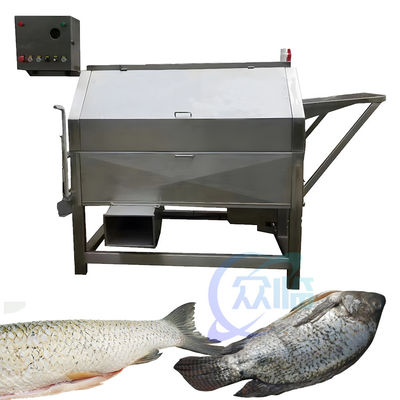 Buen precio Limpieza de escamas de pescado automática eléctrica máquina de corte de pescado con apertura posterior máquina de pescar en línea