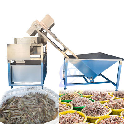 Buen precio Equipo de procesamiento de mariscos y camarones Separador de bigotes de camarón Máquina de limpieza de cabello de camarón en línea