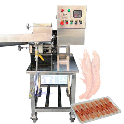 Semi-automático Sushi camarón cutter de vientre de la máquina de corte de camarón