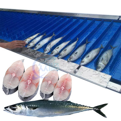 Buen precio Cortadora de pescado, cortadora automática de carne de hueso de alta eficiencia, acero inoxidable 304, se puede personalizar el tamaño en línea