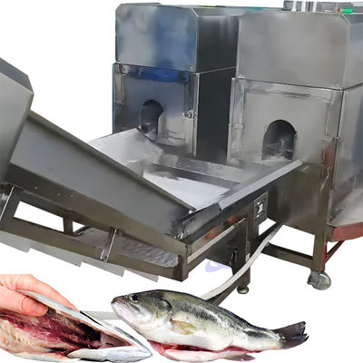 La limpieza del vientre de los peces con la máquina de corte de abertura de espalda de los peces, la máquina de descalcificación de los peces, la máquina de procesamiento de peces de acero inoxidable 304