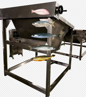 Cuatro estilos línea automática de clasificación de pescado y línea de tamaño de caballa con 5-10T / h