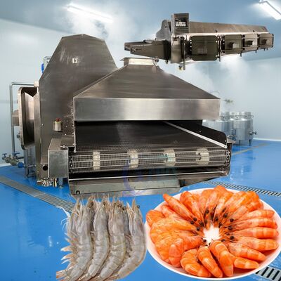 Buen precio Equipo de cocción de camarón de 3.7KW duradero Máquina automática de hervir mariscos Zolim Máquina de blanqueo de mariscos Blanqueo de pescado en línea