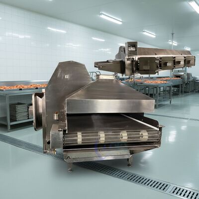 Buen precio Máquina de cocción de camarón para procesamiento de camarón Cocinadora de vapor automática de camarón CE Línea de cocción de camarón Mejor equipo de cocción de camarón en línea