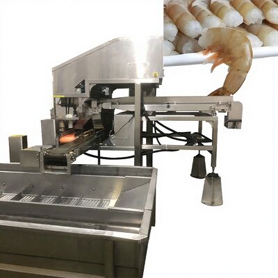 Buen precio CE Unidad industrial de procesamiento de camarones multifuncional para la eliminación de la cabeza de camarones Sistema de decapitación de camarones Línea de decapitación de camarones Cabeza de camarón en línea