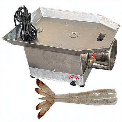 Buen precio Durable Automático Industrial de 0.12KW Corte de camarón y espalda Máquina de exfoliación abierta de alta capacidad Equipo de exfoliación EZ Cortador de gambas en línea