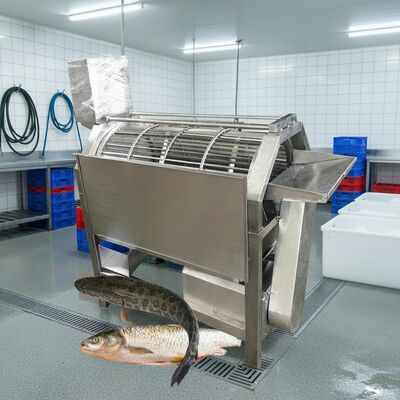Buen precio Máquina automática de escamación de peces para plantas de pescado Removedor de escamas de peces Zolim Máquina de descalcificación de peces 2.2kw Equipo de descalcificación de peces en línea