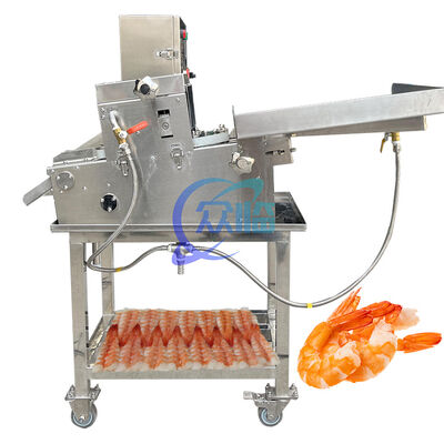 Buen precio cortador del vientre del camarón del sushi de la máquina de 60-80pcs/Min Cooked Shrimp Sushi Cutting en línea