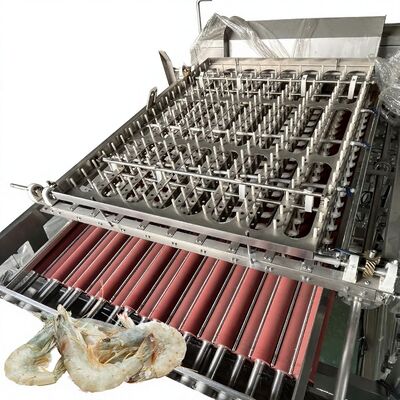 Buen precio Fabricado en China Exfoliante de camarón 380V Separador de piel de camarón Máquina de eliminación de cáscara de camarón en la producción de camarón Exfoliante de cáscara de camarón en línea