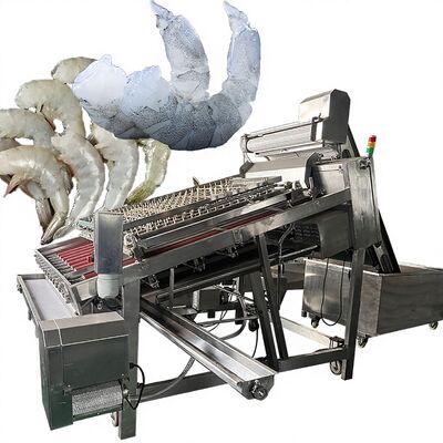 Buen precio Gran oferta, máquina peladora de camarones para procesamiento de mariscos, máquina descascaradora de camarones grandes, removedor de piel de camarones Zolim, pelador de camarones en línea