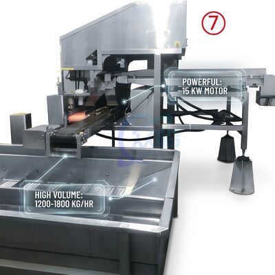 Buen precio Durable Shrimp Processing Machine Hygienic SUS304 800-1000KG 9.0KW 220V For Food Processing Factory en línea