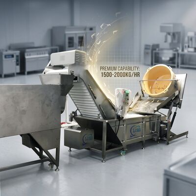 Buen precio SUS304 Shrimp Head Removal System 316L Stainless Steel 2500-3000KG 15KW 220V For Frozen Food Factory en línea