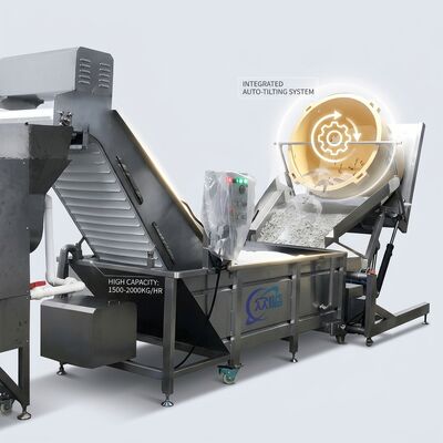 Buen precio New Design Seafood Processing Plant Equipment Food Grade SUS304 1500-2000KG 9.0KW 60Hz en línea