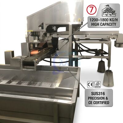 Buen precio Long Life Automatic Shrimp Deheading System SUS316L 2000-2500KG 3.0KW 415V For Catering Factory en línea