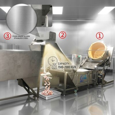 Buen precio Wear Resistant Shrimp Head Separator SUS304 Stainless Steel 500-800KG 9.0KW 440V For Commercial Kitchen en línea