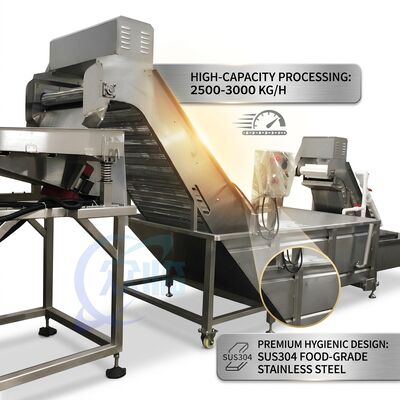 Buen precio CE Certified Shrimp Deheading Production Line Precision SUS316 1200-1800KG 2.2KW 415V en línea